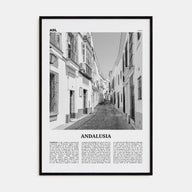Andalusia Travel B&W No 1 Poster