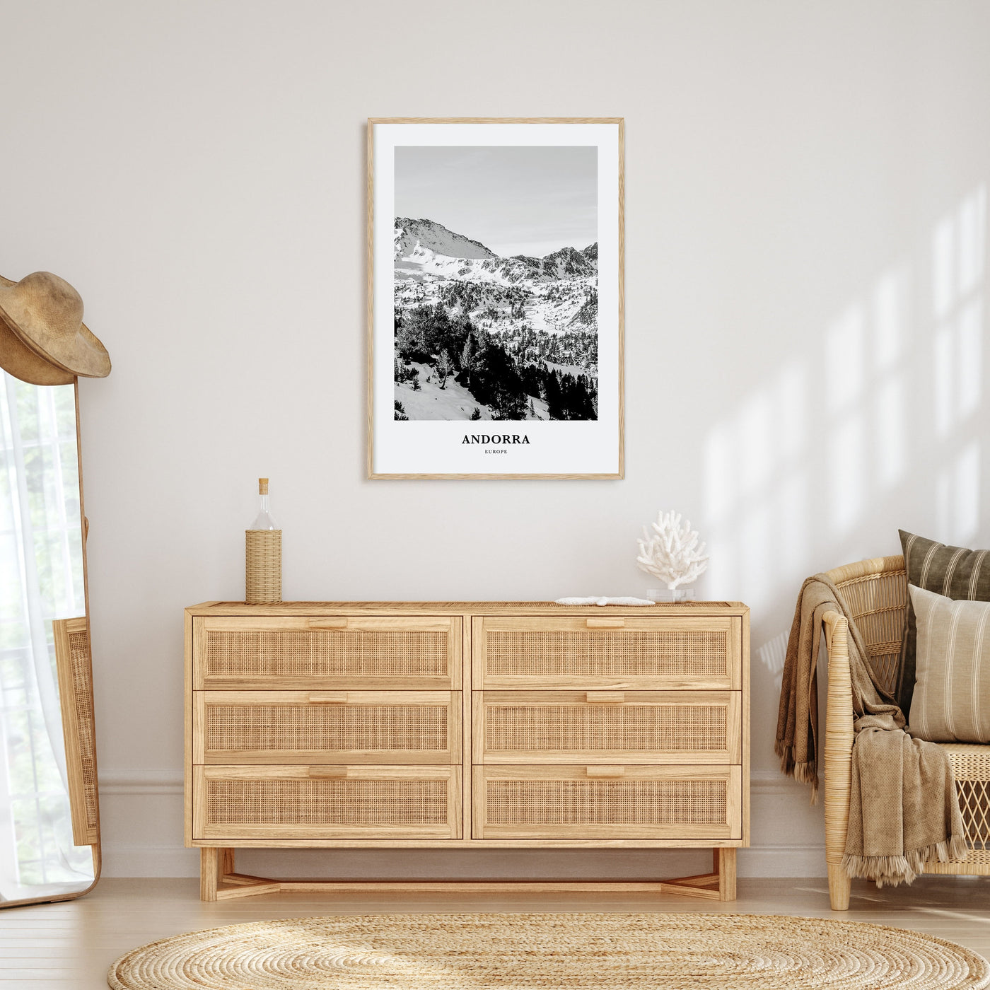 Andorra Portrait B&W Poster