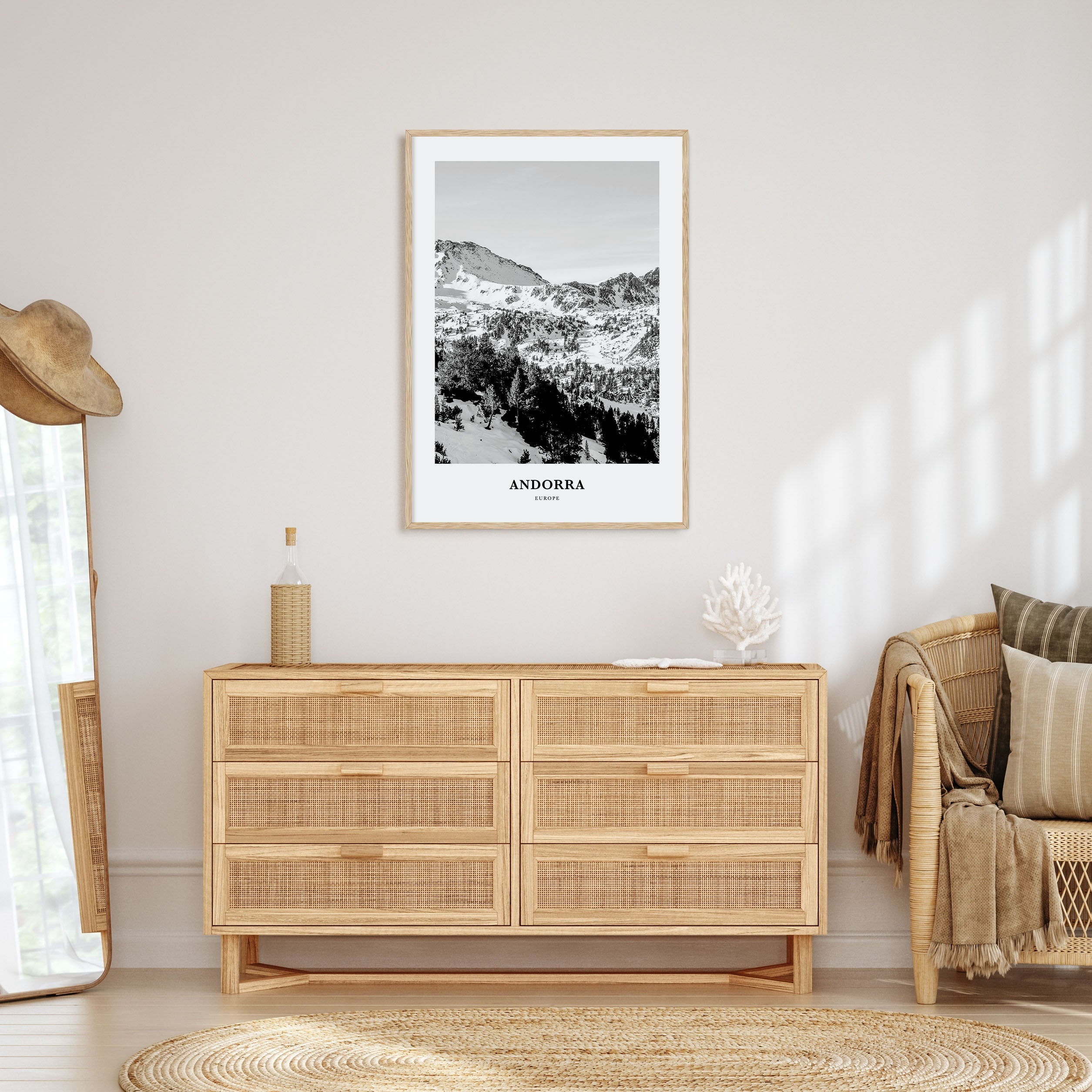 Andorra Portrait B&W Poster