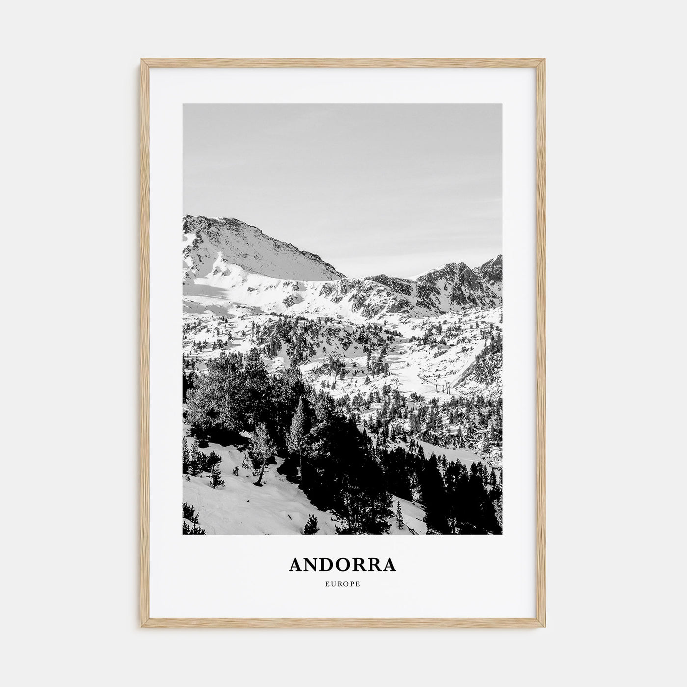 Andorra Portrait B&W Poster