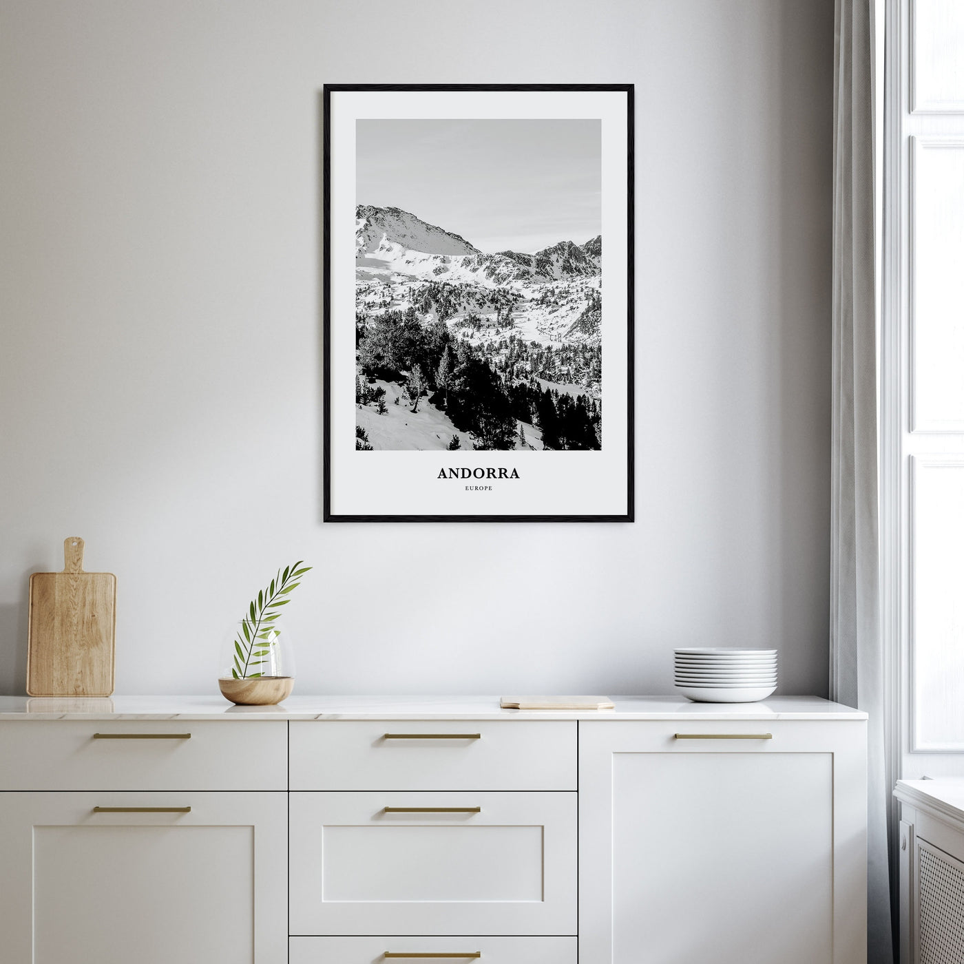 Andorra Portrait B&W Poster