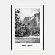 Angel Falls Portrait B&W Poster