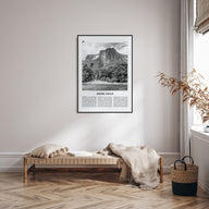 Angel Falls Travel B&W Poster