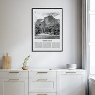 Angel Falls Travel B&W Poster