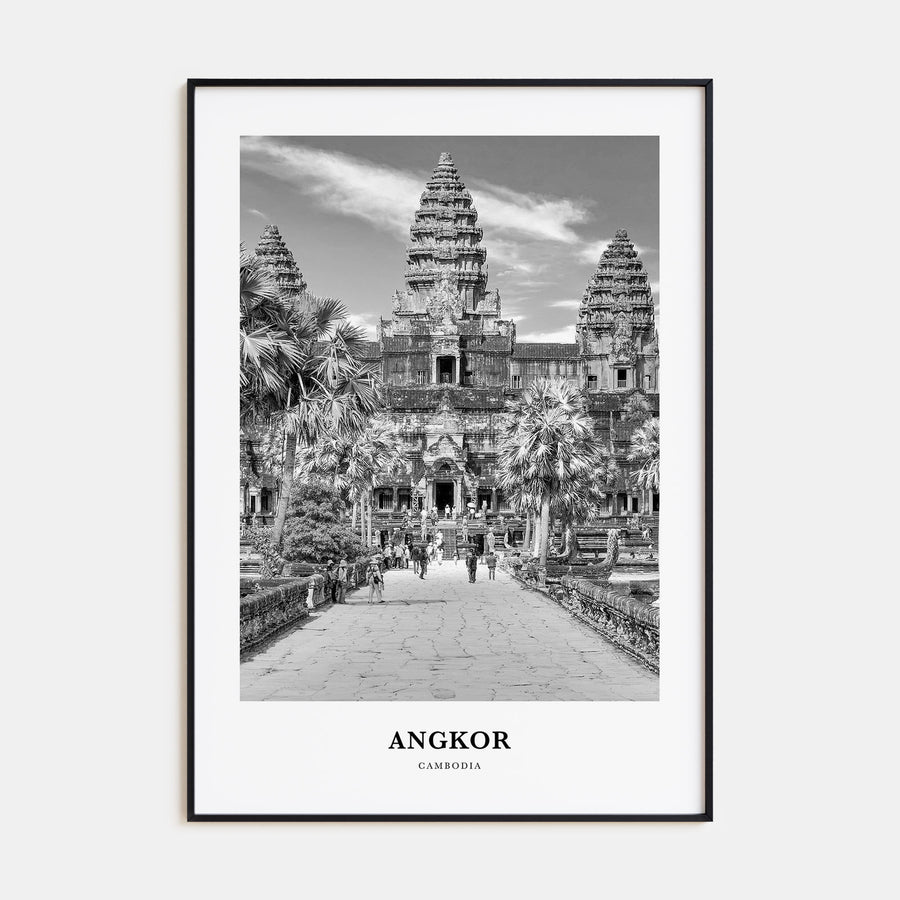 Angkor Portrait B&W Poster