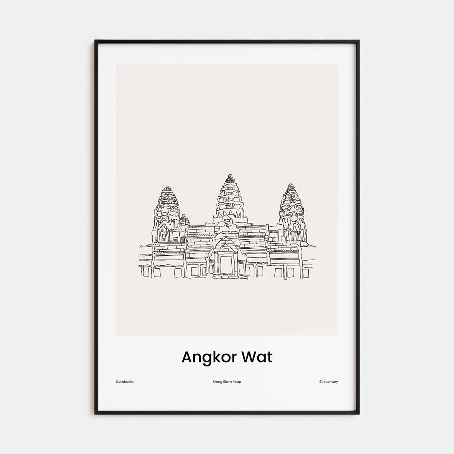 Angkor Wat Drawn poster