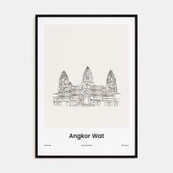 Angkor Wat Drawn poster