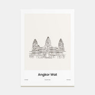 Angkor Wat Drawn poster