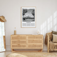 Angkor Wat Travel B&W Poster