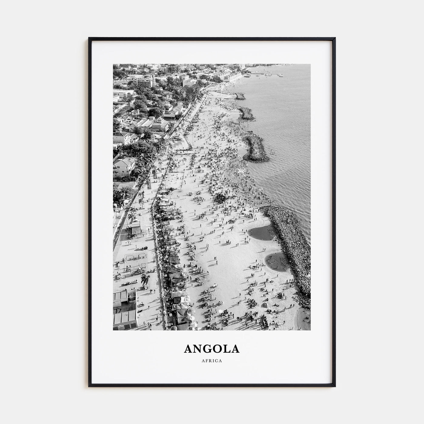Angola Portrait B&W Poster