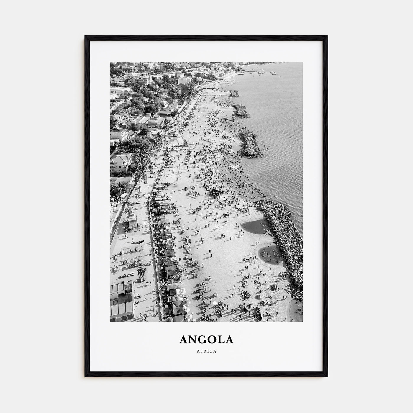 Angola Portrait B&W Poster