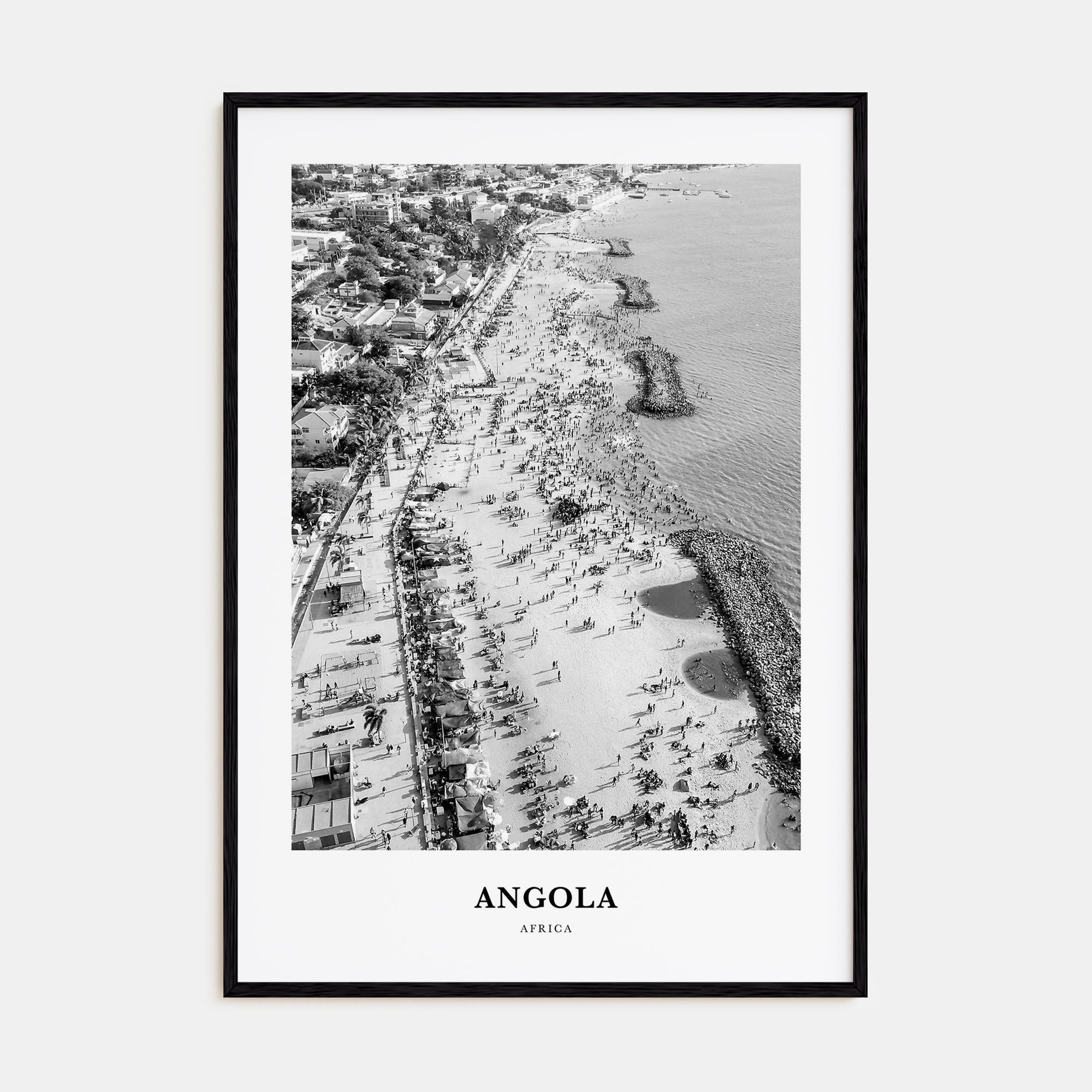 Angola Portrait B&W Poster