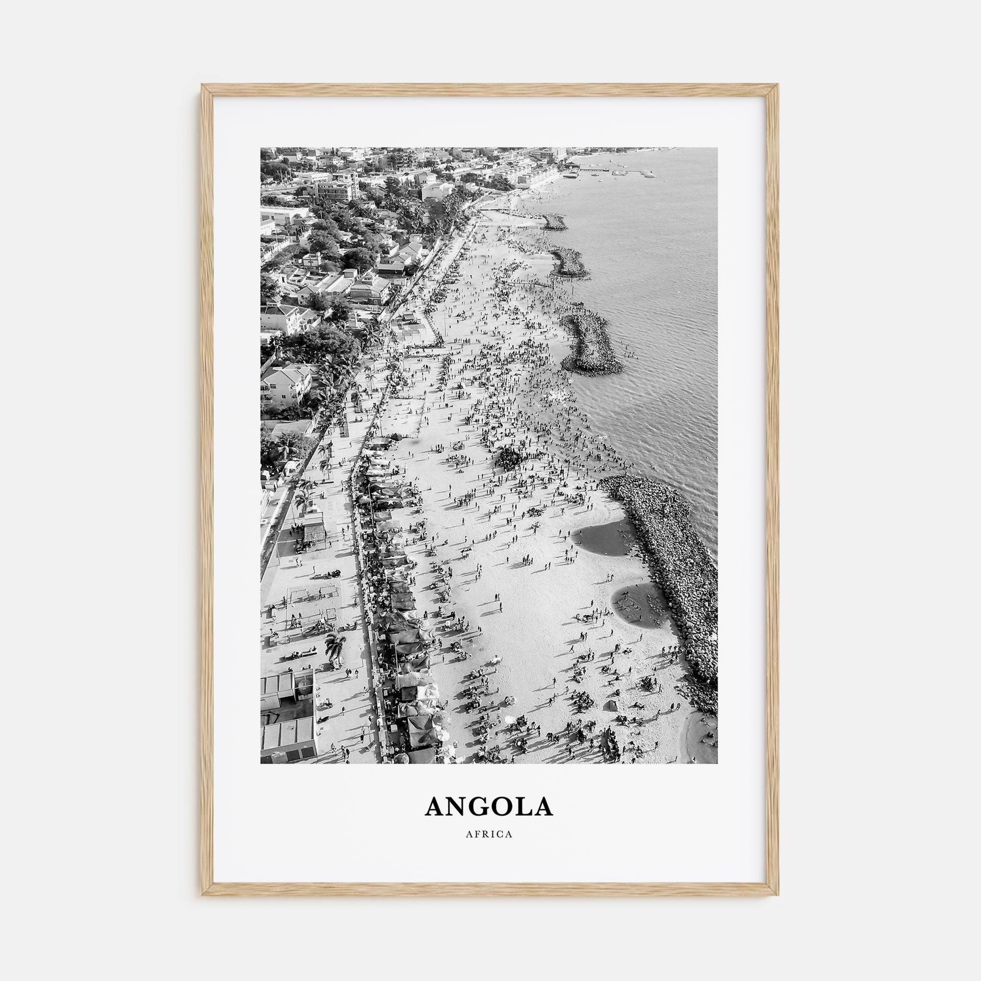 Angola Portrait B&W Poster