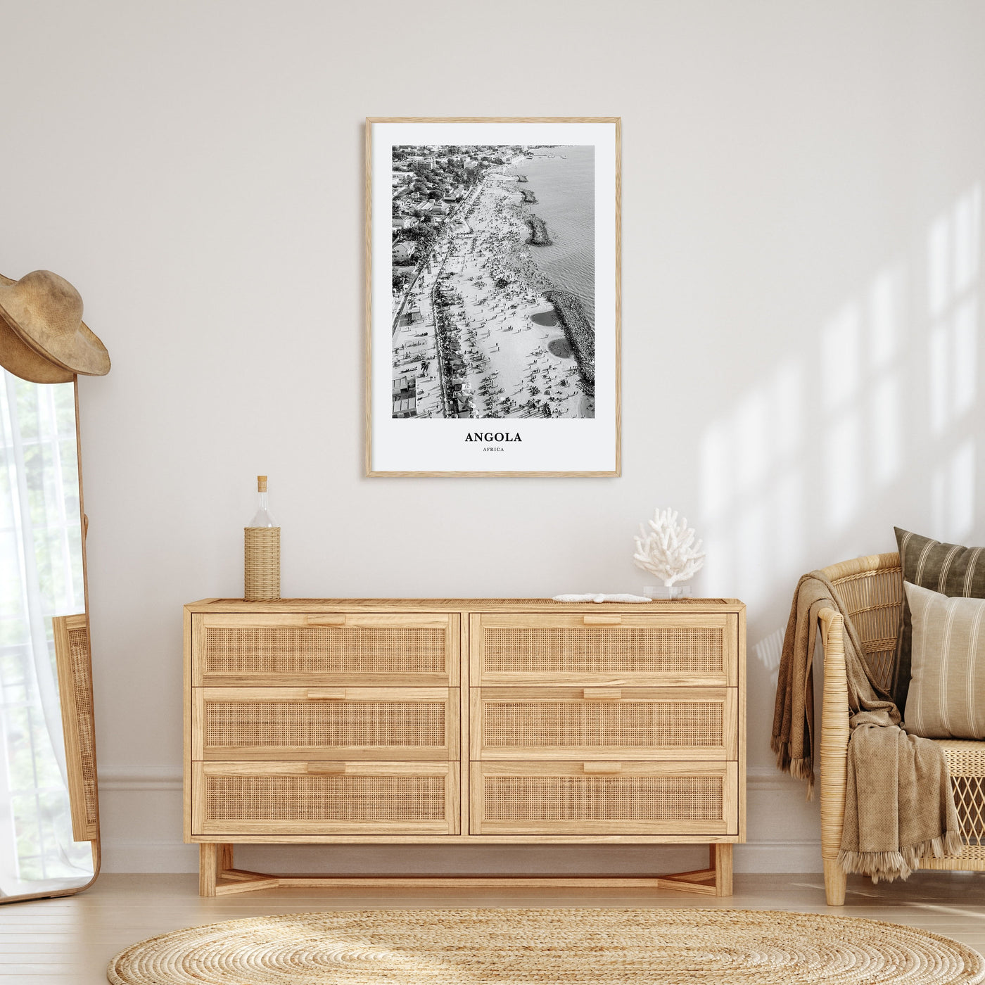 Angola Portrait B&W Poster