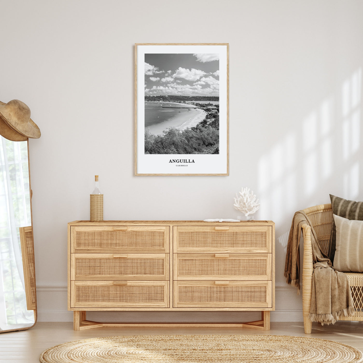 Anguilla Portrait B&W Poster