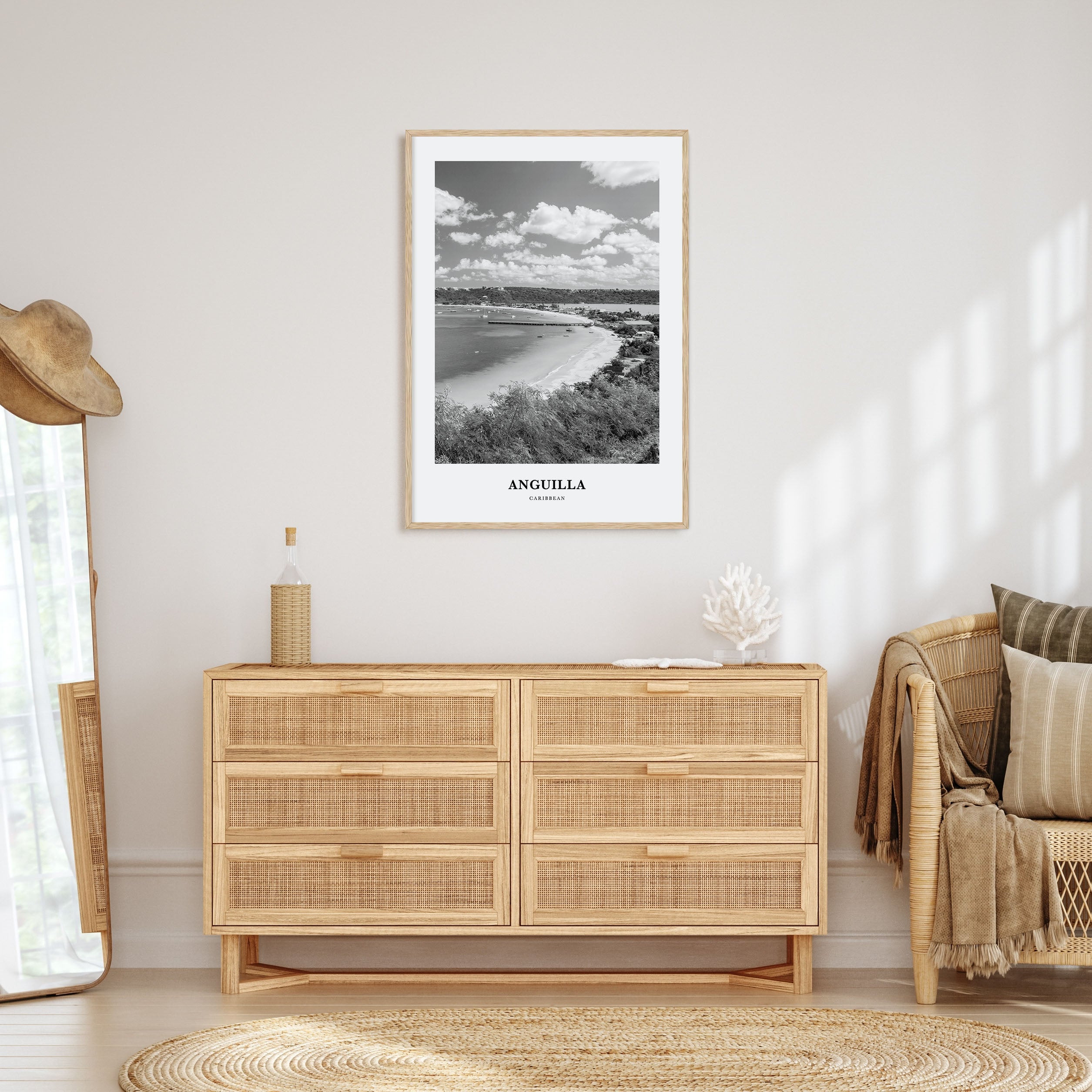 Anguilla Portrait B&W Poster