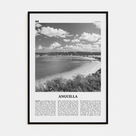 Anguilla Travel B&W Poster