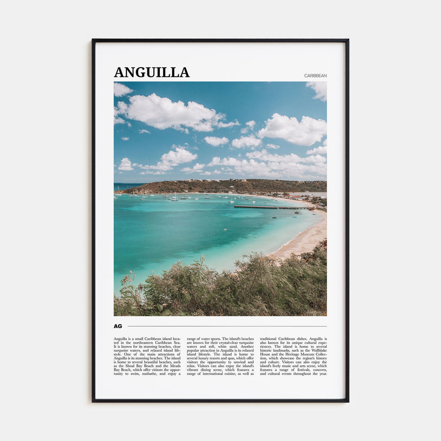 Anguilla Travel Color Poster