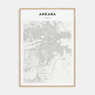 Ankara Map Portrait Poster