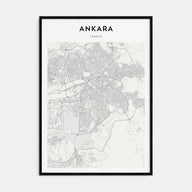Ankara Map Portrait Poster