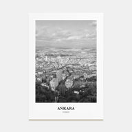 Ankara Portrait B&W Poster