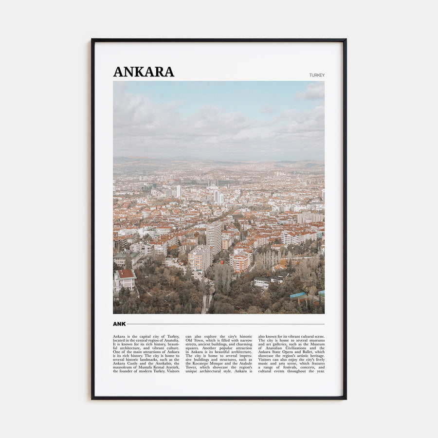Ankara Travel Color Poster