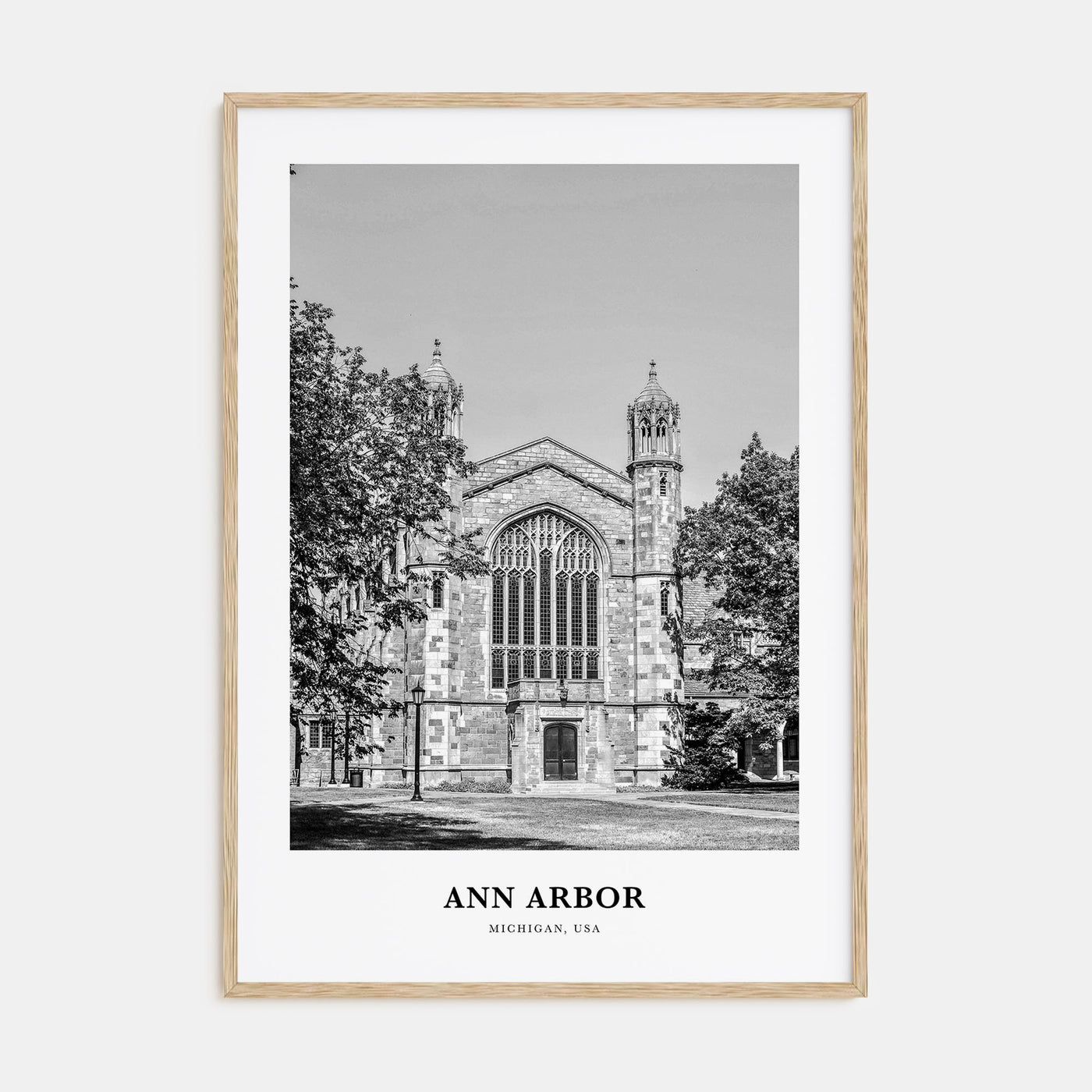 Ann Arbor Portrait B&W No 1 Poster
