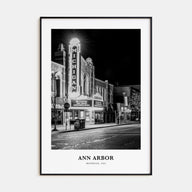 Ann Arbor Portrait B&W No 2 Poster