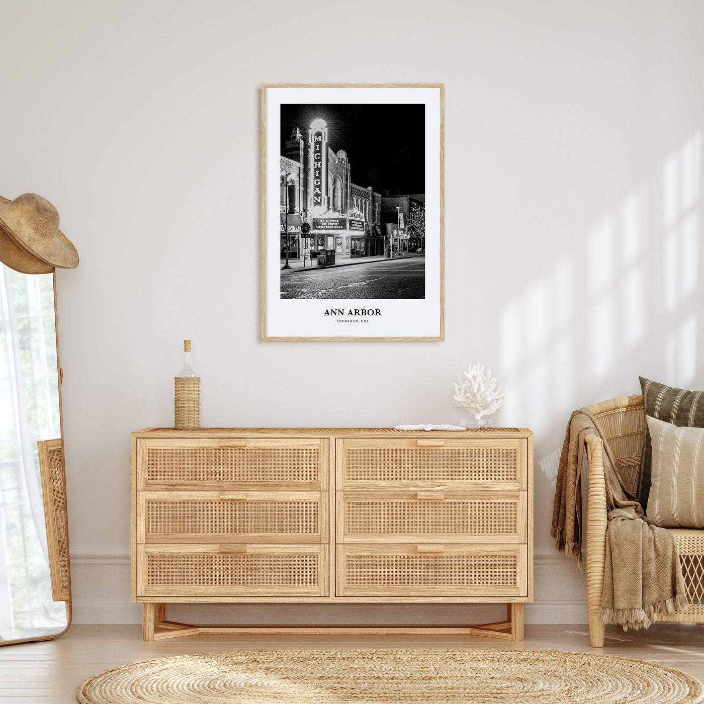 Ann Arbor Portrait B&W No 2 Poster