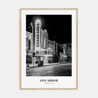 Ann Arbor Portrait B&W No 2 Poster