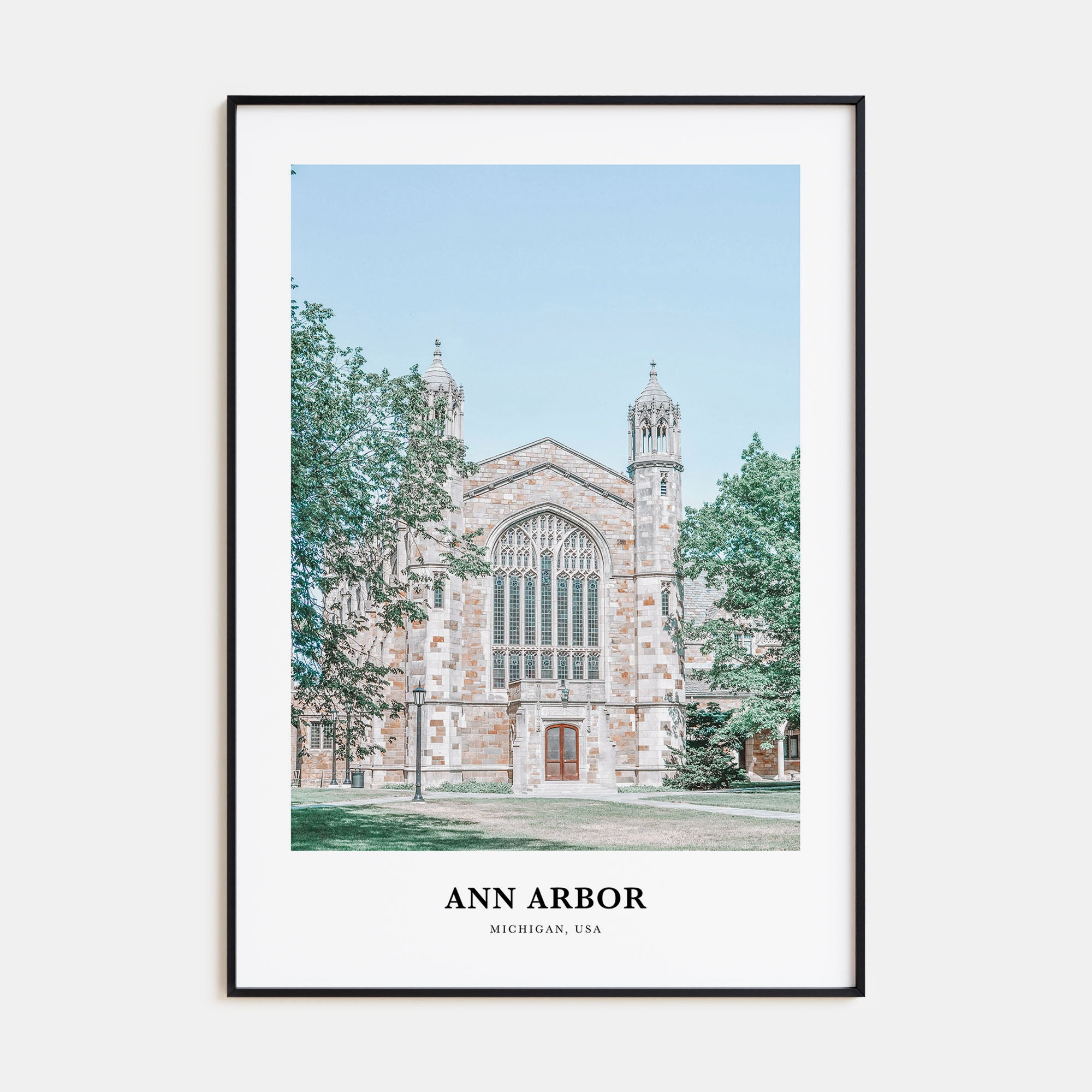 Ann Arbor Portrait Color Poster