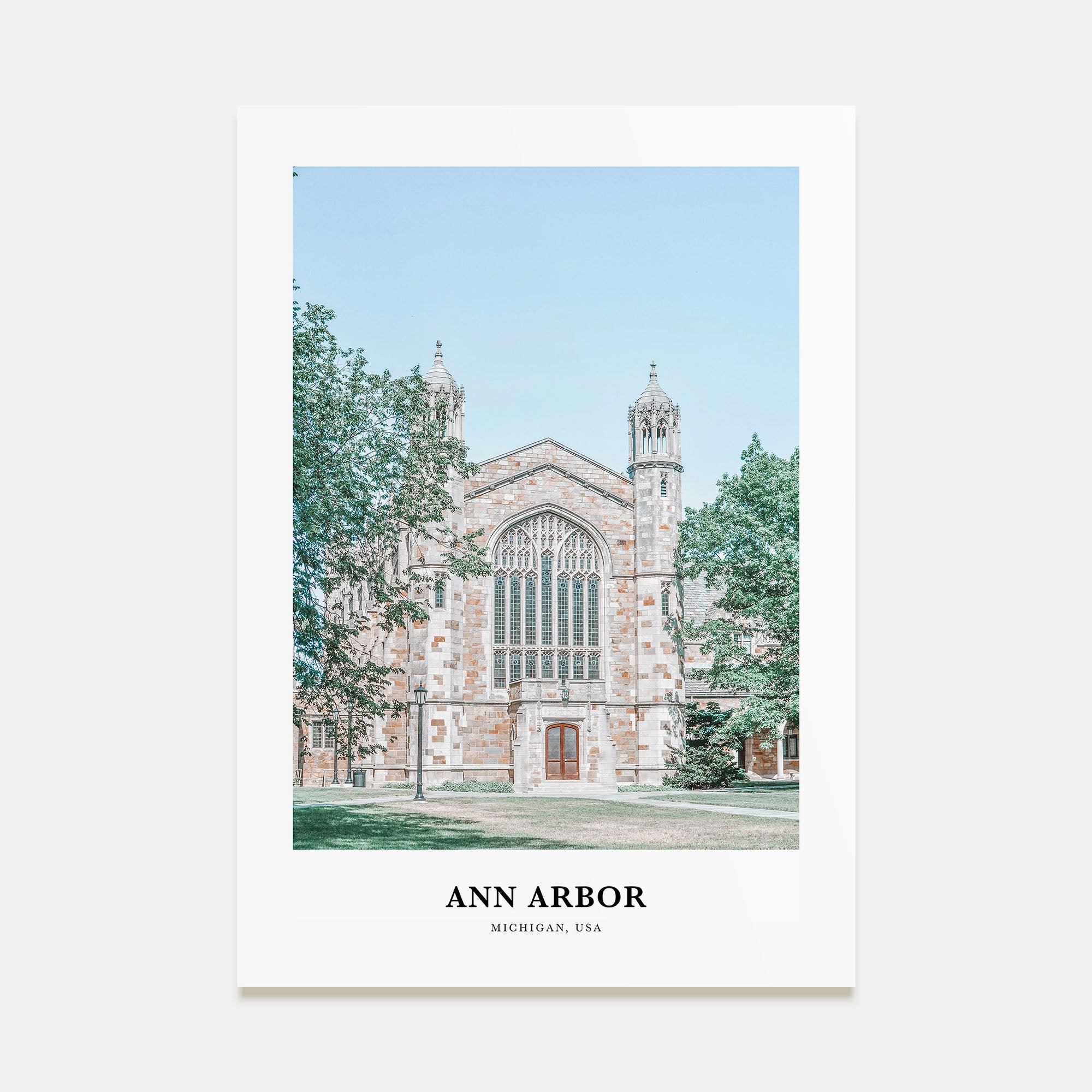 Ann Arbor Portrait Color Poster