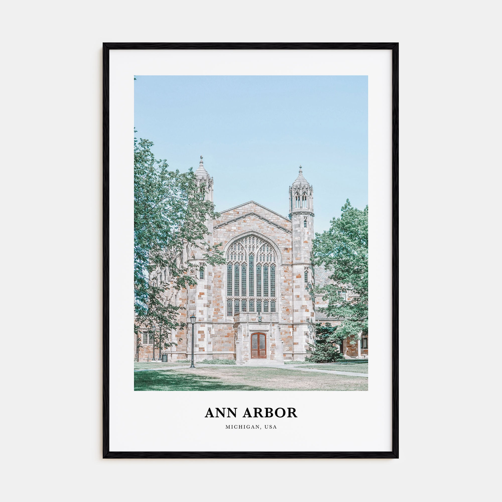 Ann Arbor Portrait Color Poster
