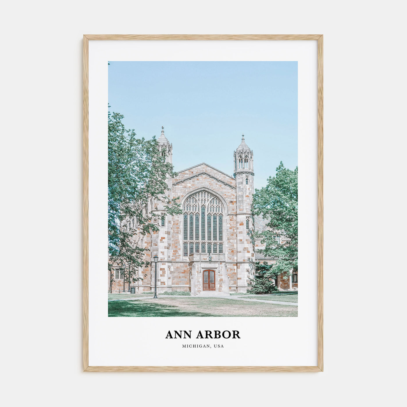 Ann Arbor Portrait Color Poster