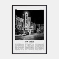 Ann Arbor Travel B&W No 1 Poster