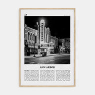 Ann Arbor Travel B&W No 1 Poster