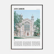 Ann Arbor Travel Color Poster