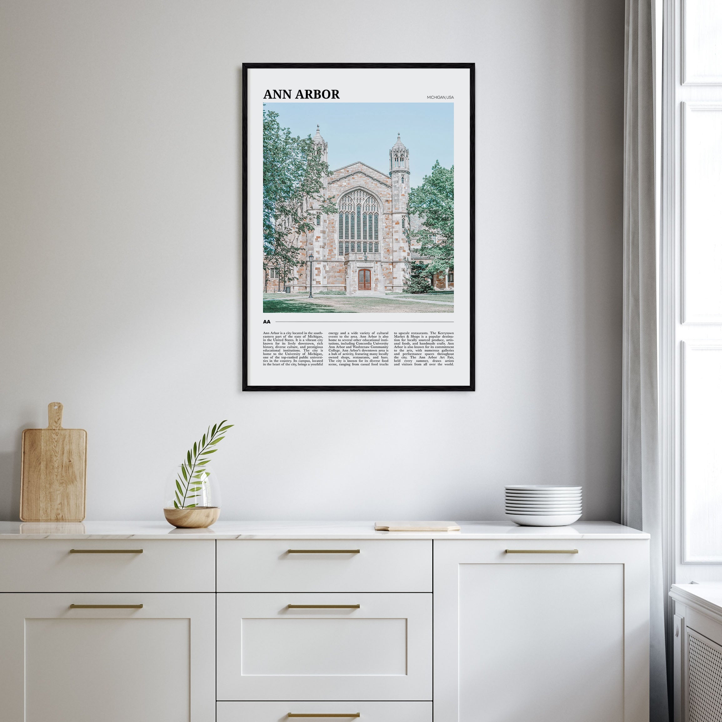 Ann Arbor Travel Color Poster