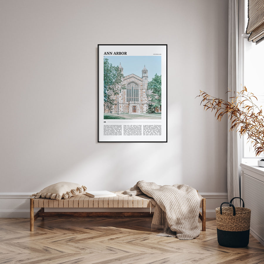 Ann Arbor Travel Color Poster