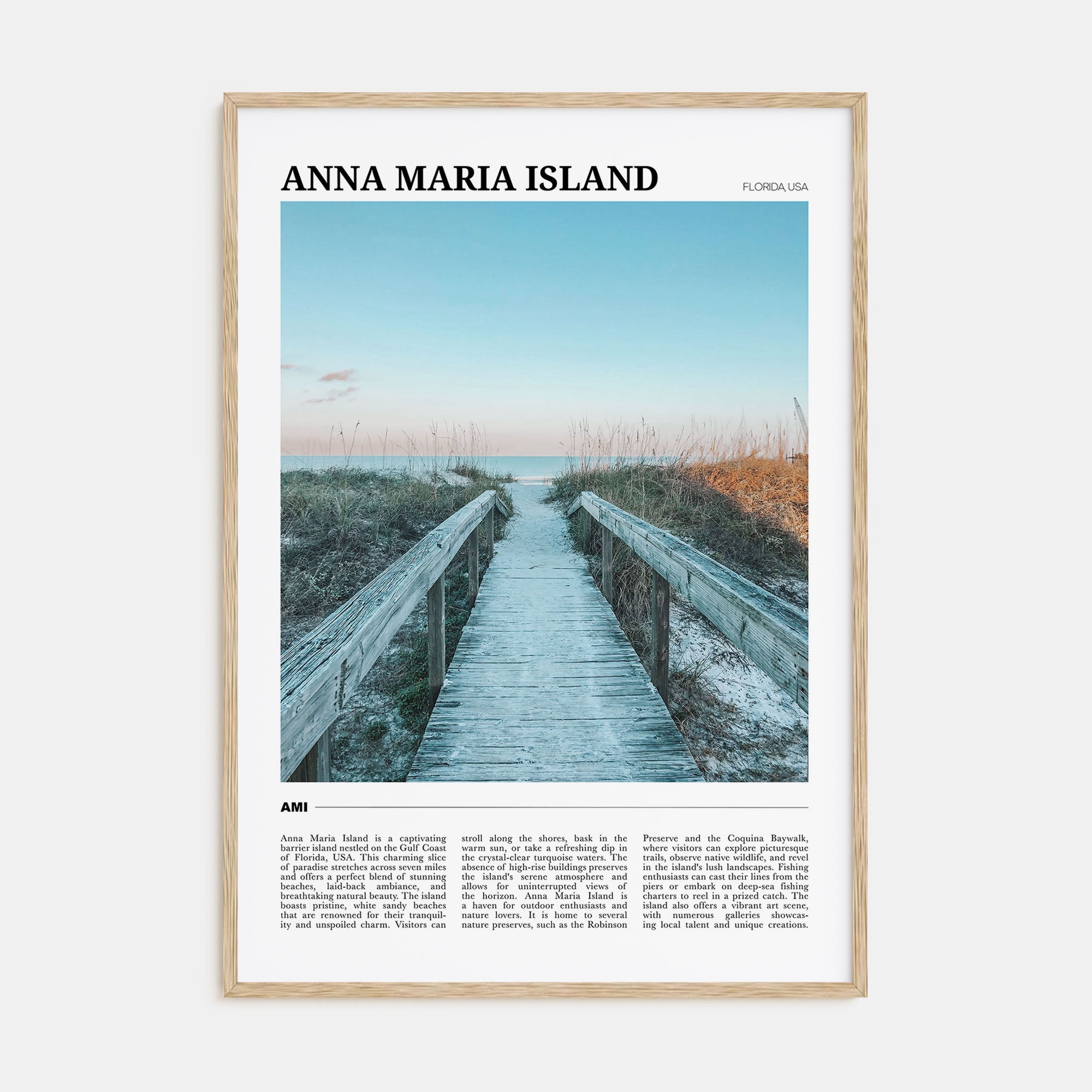 Anna Maria Island Travel Color Poster