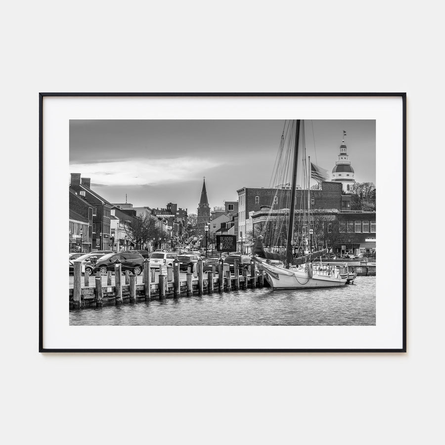 Annapolis Landscape B&W Poster
