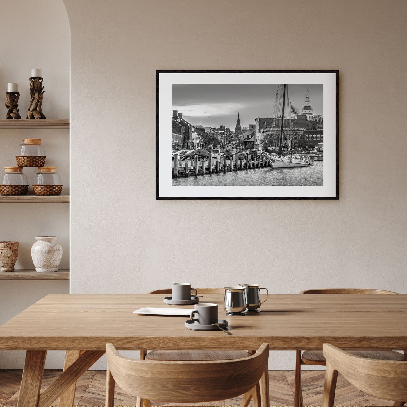Annapolis Landscape B&W Poster