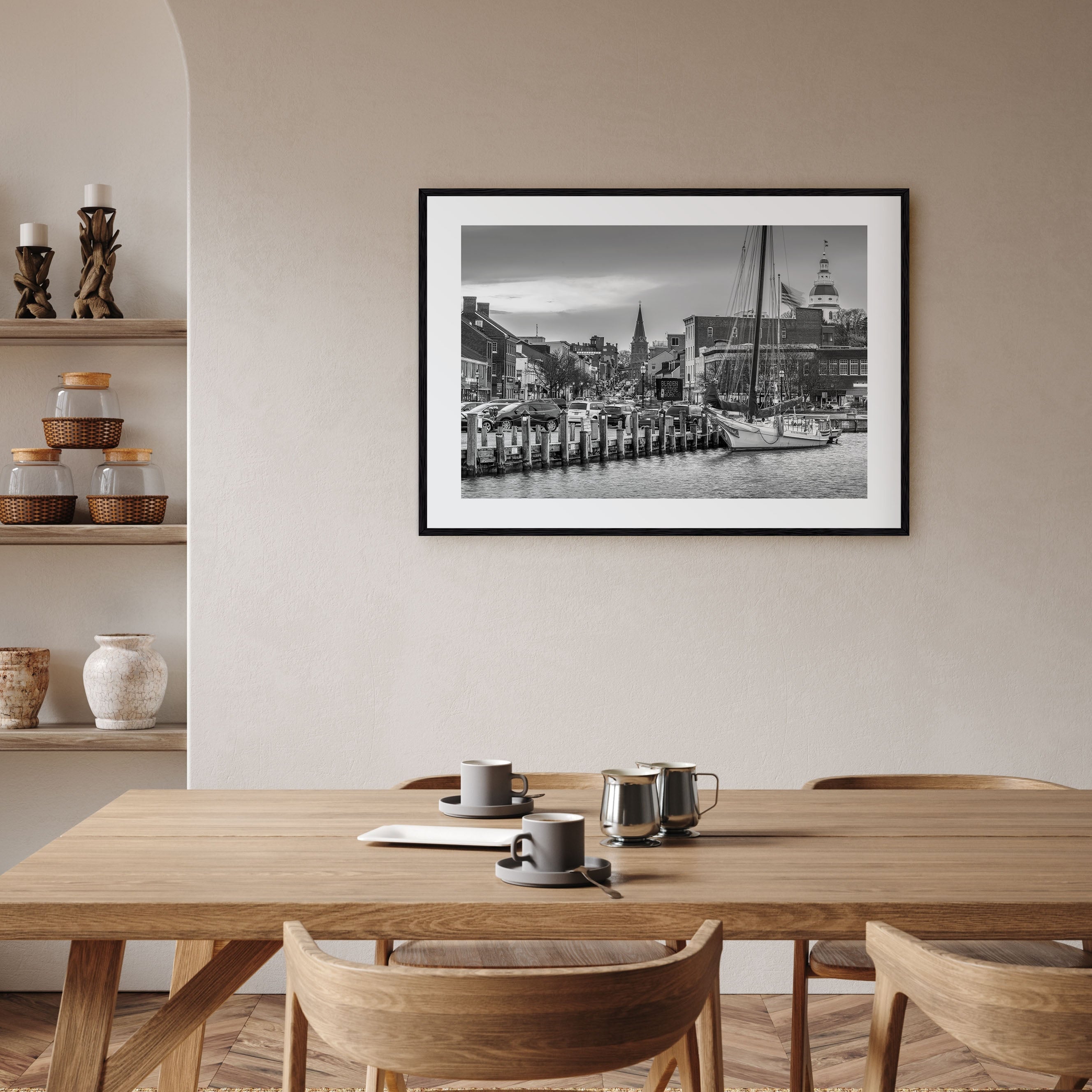Annapolis Landscape B&W Poster