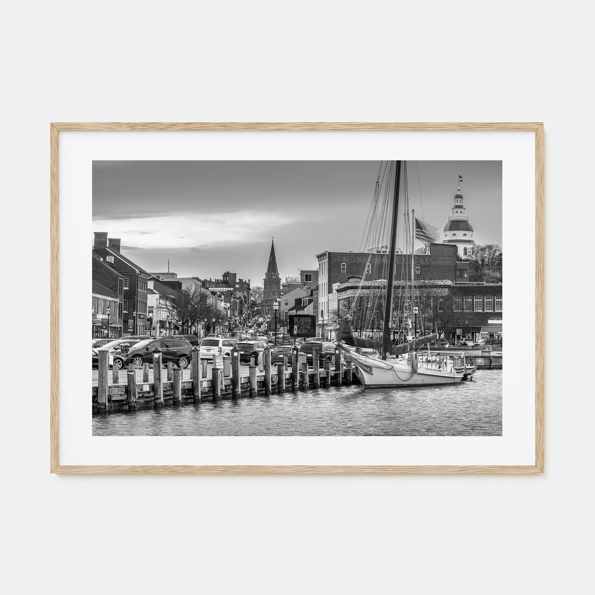 Annapolis Landscape B&W Poster