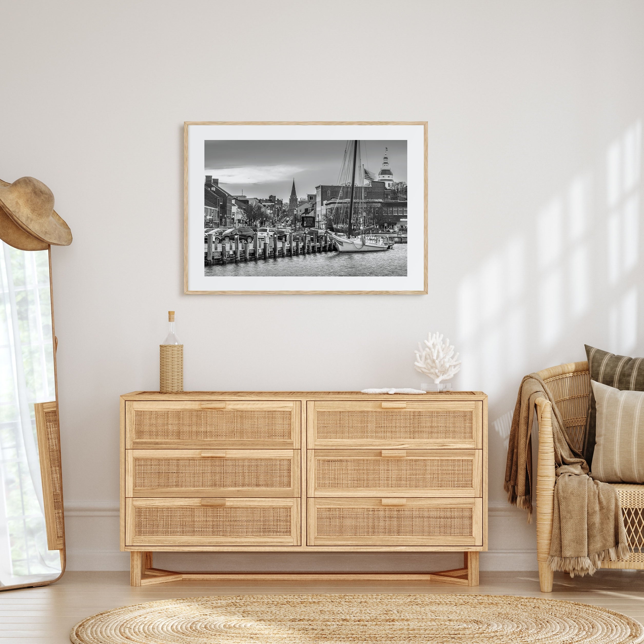 Annapolis Landscape B&W Poster