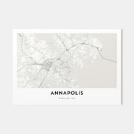 Annapolis Map Landscape Poster