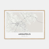 Annapolis Map Landscape Poster
