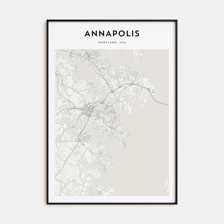 Annapolis Map Portrait Poster