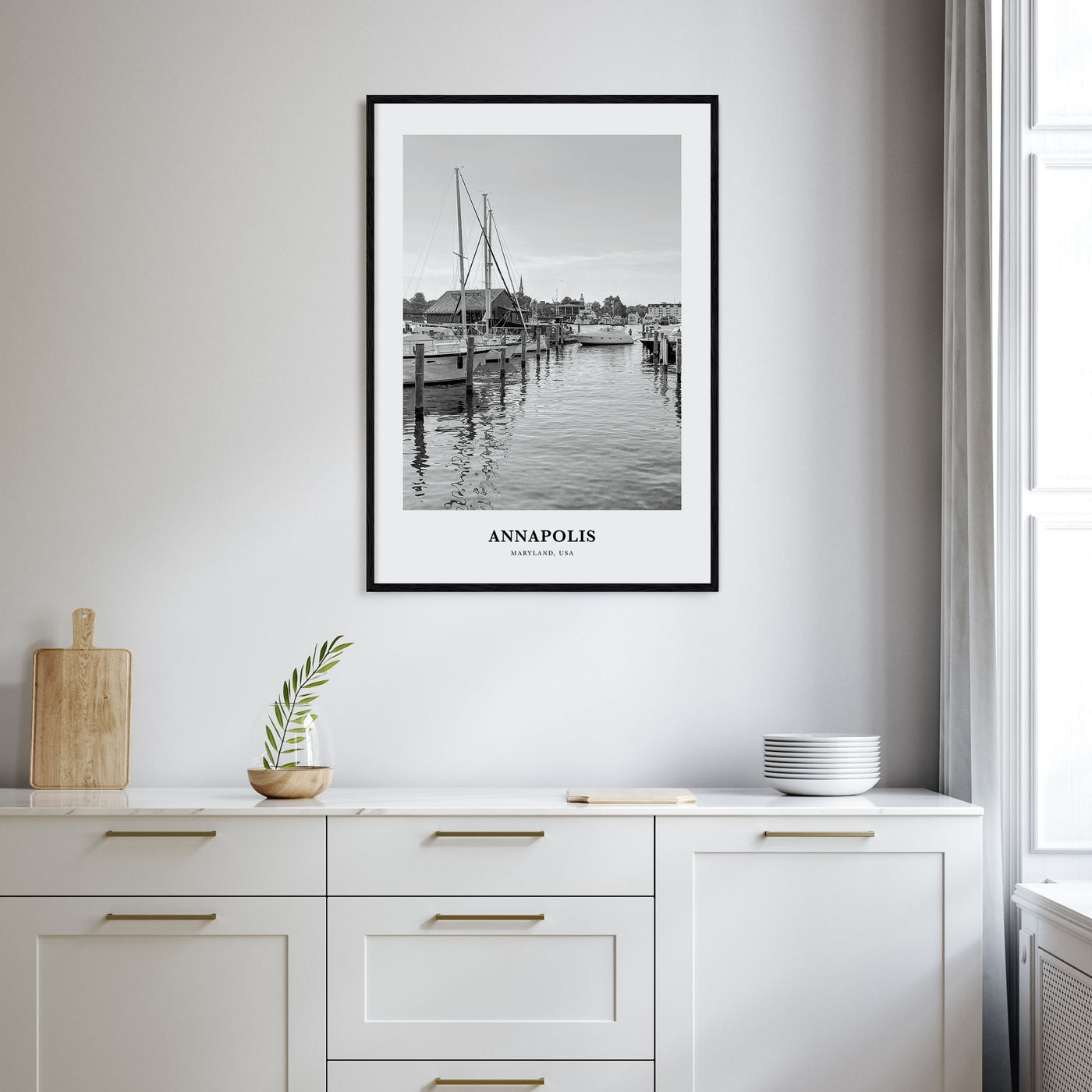 Annapolis Portrait B&W No 2 Poster