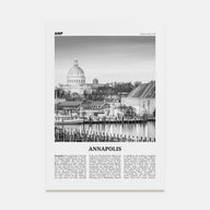 Annapolis Travel B&W No 2 Poster